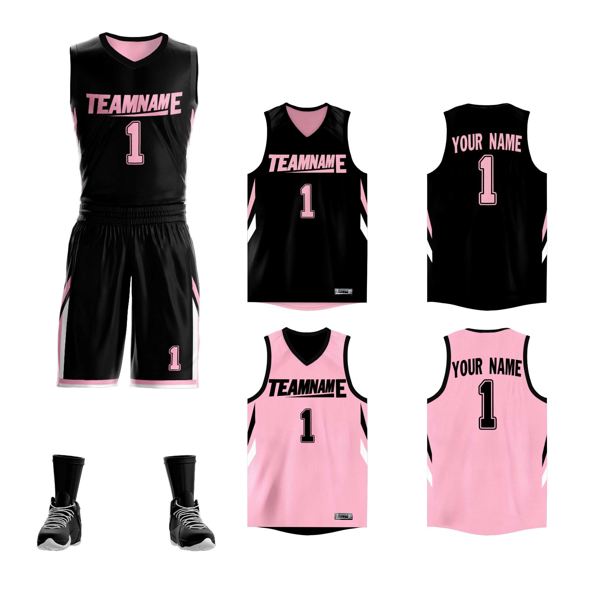 basketball team uniforms reversible