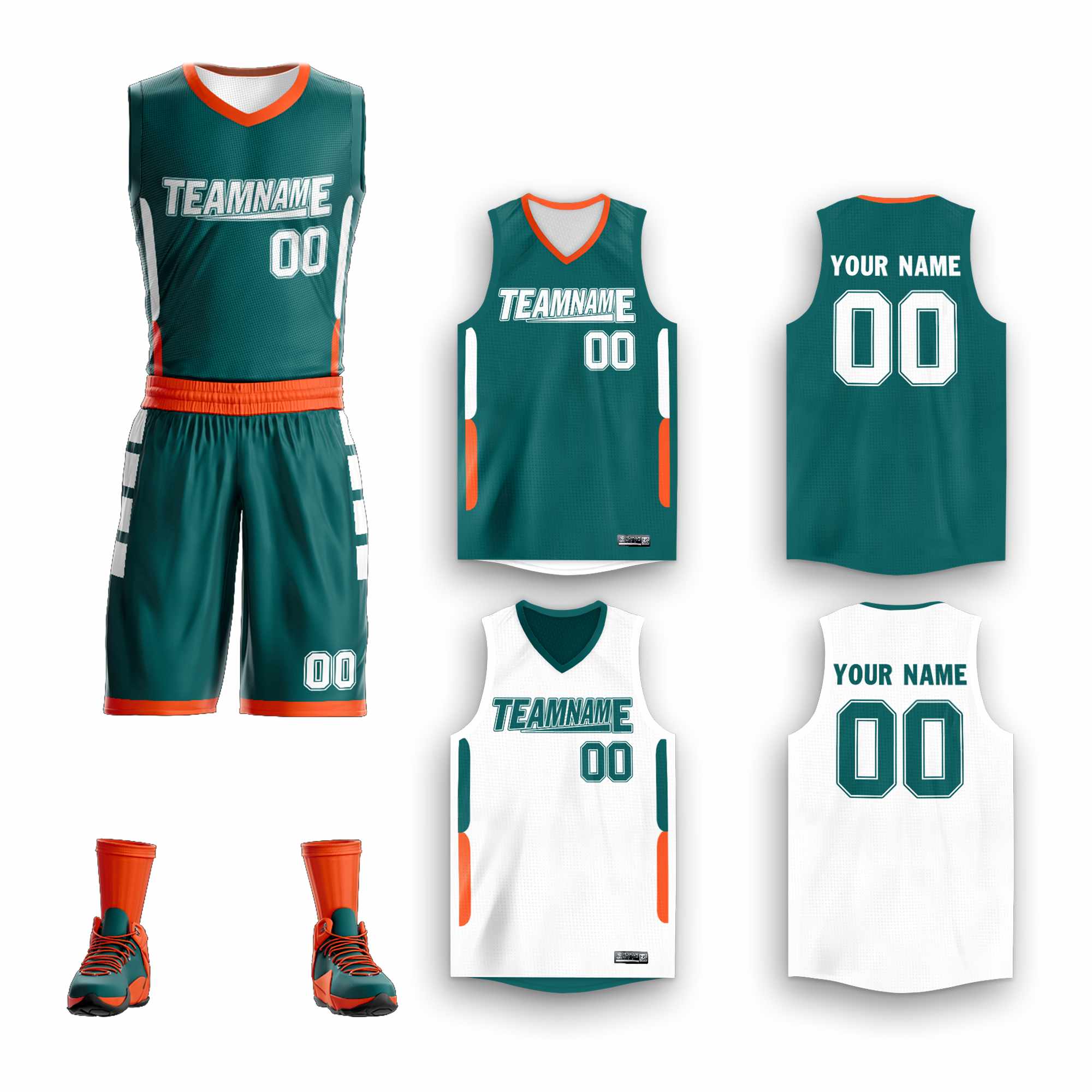 Custom Light Green White-Gray Double Side Sets Sportswear Basketball Jersey