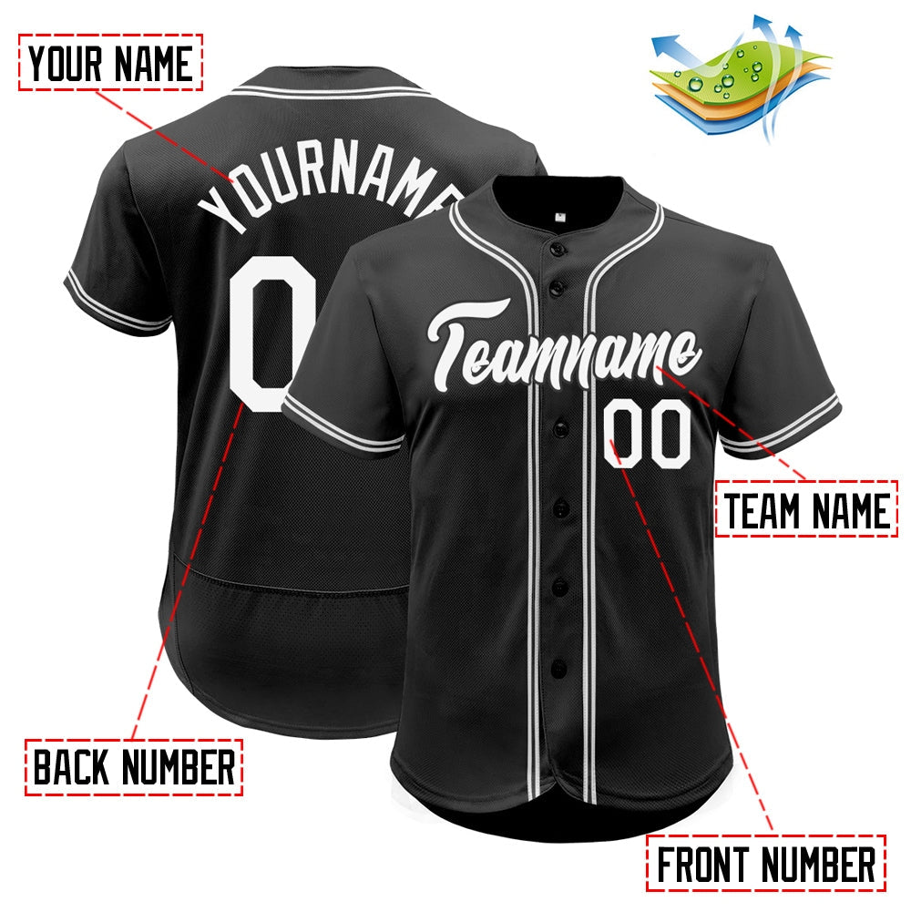 custom black vintage baseball jerseys