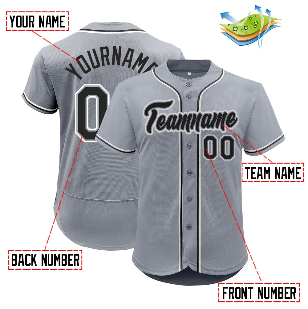 customizable gray vintage baseball jerseys