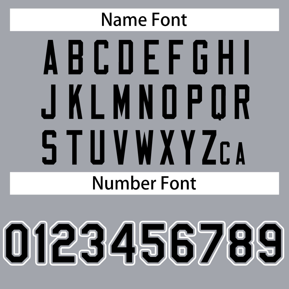 customizable gray vintage baseball jerseys name & number font style