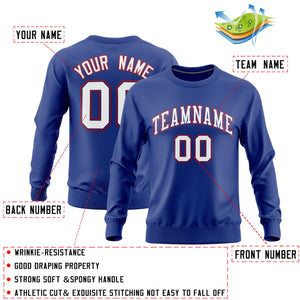 Custom Royal Classic Style Personalized Uniform Pullover Hoodie