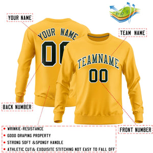 Custom Gold Classic Style Personalized Uniform Pullover Hoodie