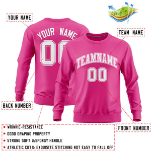 Custom Pink Classic Style Personalized Uniform Pullover Hoodie