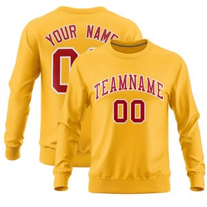 Custom Gold Classic Style Personalized Uniform Pullover Hoodie