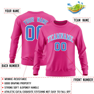 Custom Pink Classic Style Personalized Uniform Pullover Hoodie