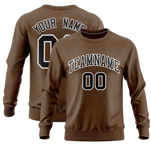 Custom Light Brown Classic Style Personalized Uniform Pullover Hoodie