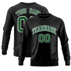 Custom Black Classic Style Personalized Uniform Pullover Hoodie