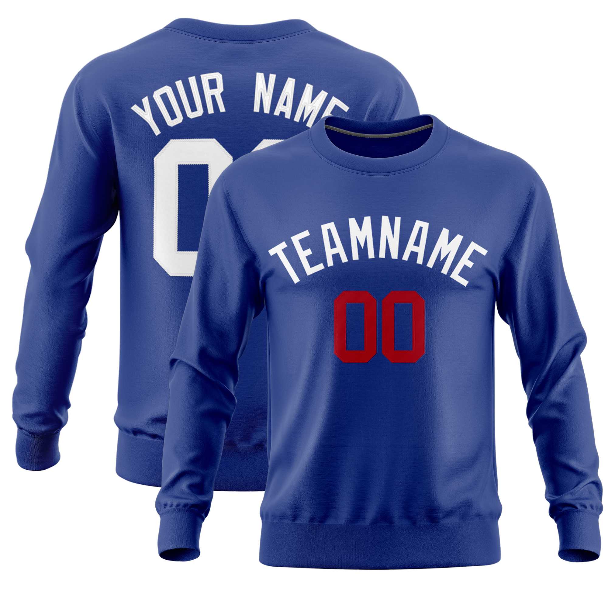 Custom Royal Classic Style Personalized Uniform Pullover Hoodie