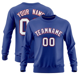 Custom Royal Classic Style Personalized Uniform Pullover Hoodie