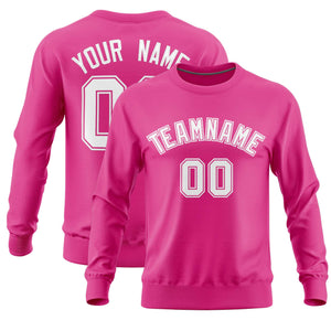 Custom Pink Classic Style Personalized Uniform Pullover Hoodie