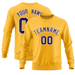 Custom Gold Classic Style Personalized Uniform Pullover Hoodie