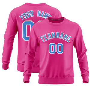 Custom Pink Classic Style Personalized Uniform Pullover Hoodie