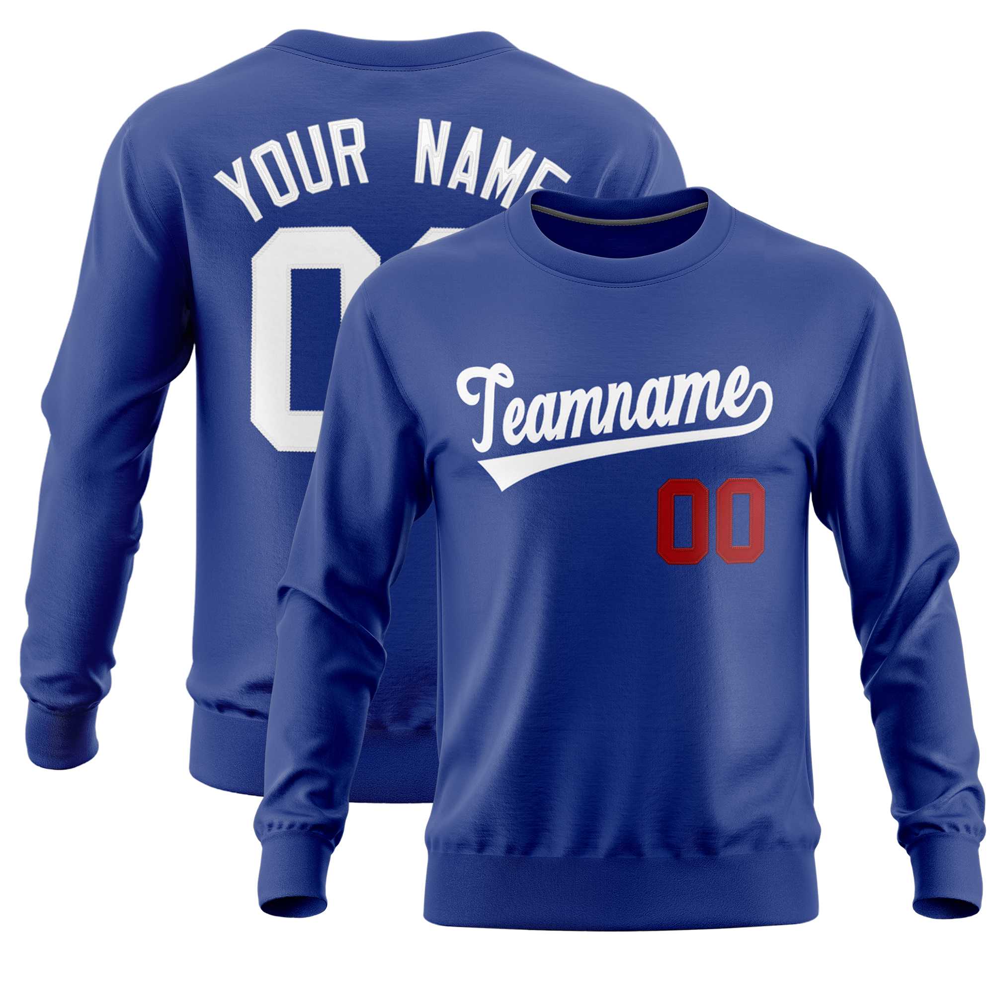 Custom Royal Classic Style Personalized Uniform Pullover Hoodie