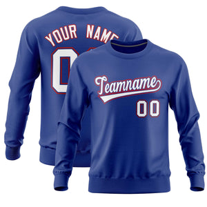 Custom Royal Classic Style Personalized Uniform Pullover Hoodie