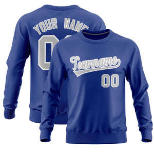 Custom Royal Classic Style Personalized Uniform Pullover Hoodie