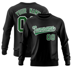 Custom Black Classic Style Personalized Uniform Pullover Hoodie