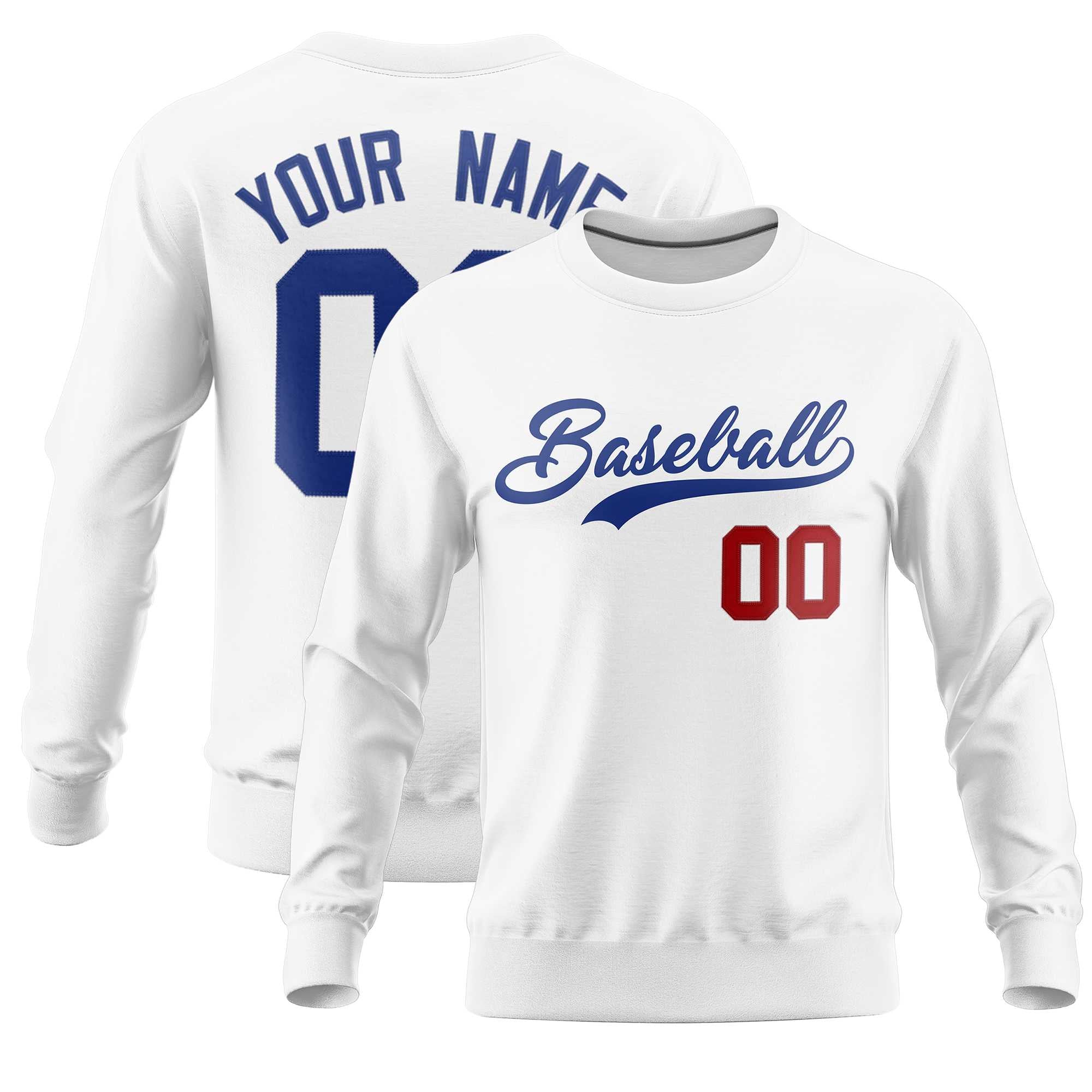 Custom White Classic Style Personalized Uniform Pullover Hoodie