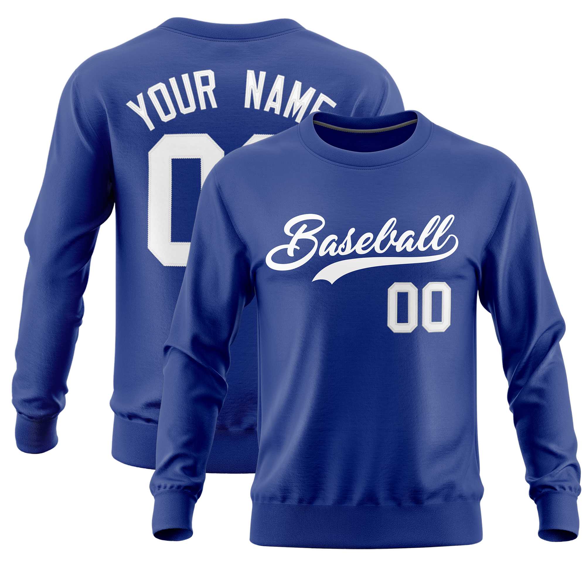 Custom Royal Classic Style Personalized Uniform Pullover Hoodie