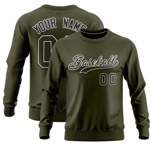 Custom Black Classic Style Personalized Uniform Pullover Hoodie