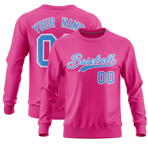 Custom Pink Classic Style Personalized Uniform Pullover Hoodie