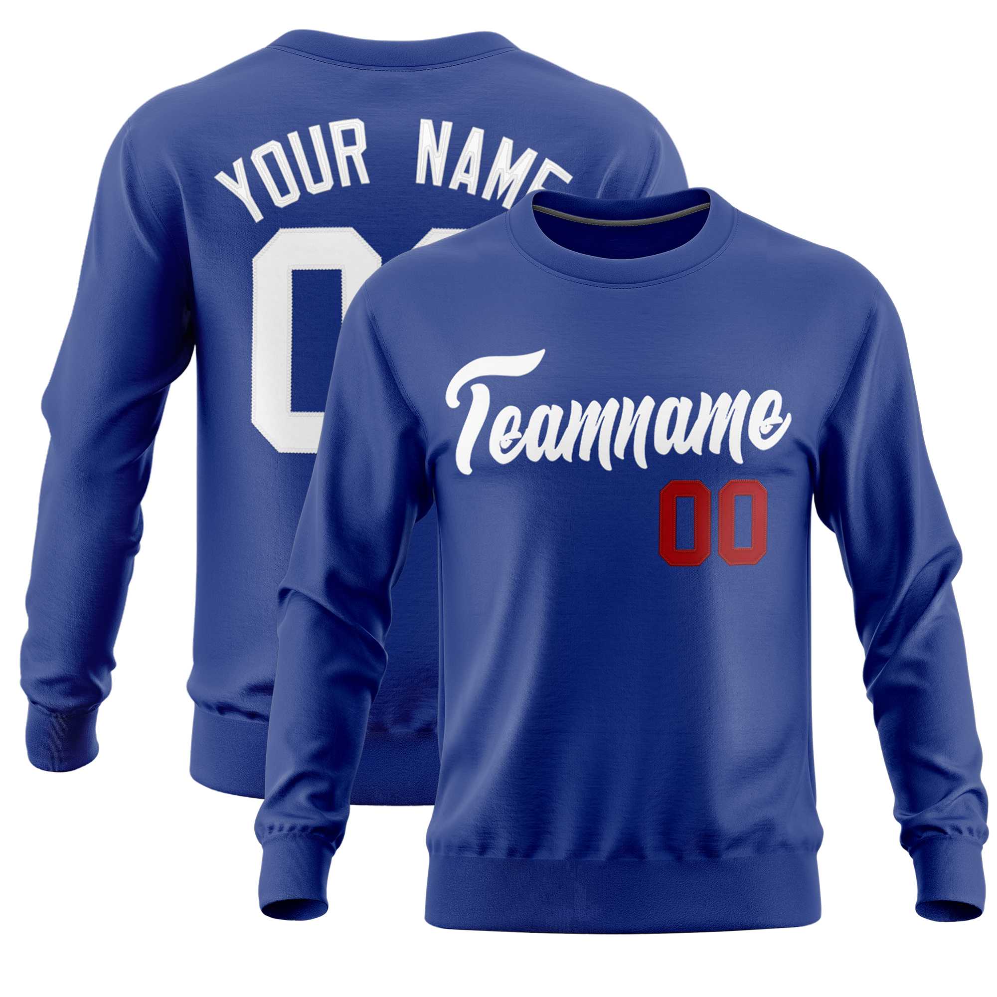 Custom Royal Classic Style Personalized Uniform Pullover Hoodie