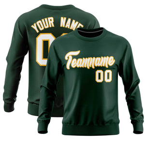 Custom Green Classic Style Personalized Uniform Pullover Hoodie