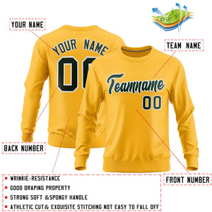 Custom Gold Classic Style Personalized Uniform Pullover Hoodie