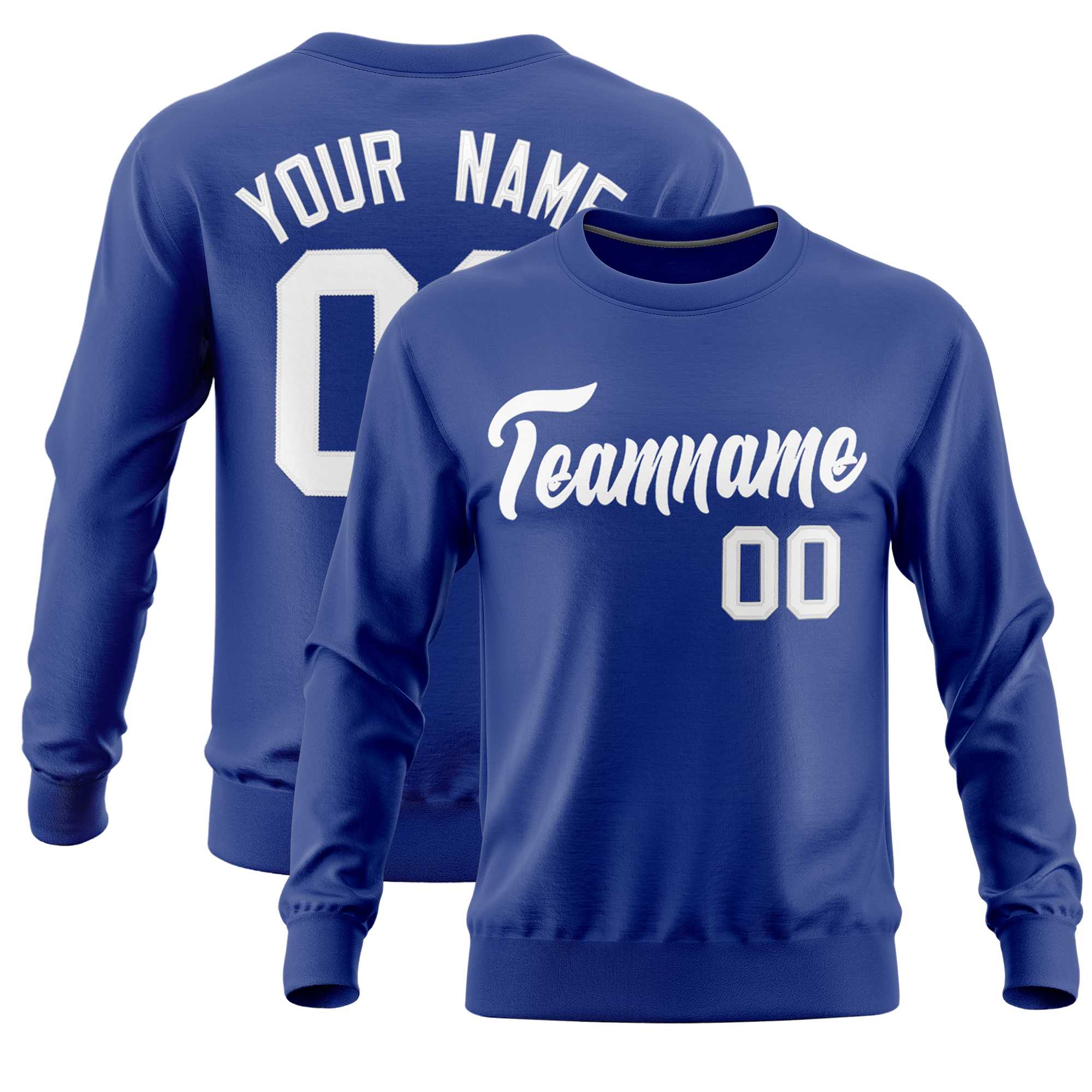 Custom Royal Classic Style Personalized Uniform Pullover Hoodie