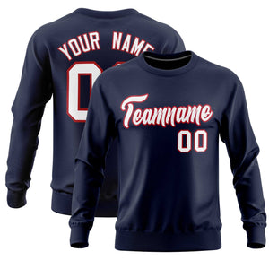 Custom Navy Classic Style Personalized Uniform Pullover Hoodie