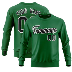 Custom Kelly Green Classic Style Personalized Uniform Pullover Hoodie