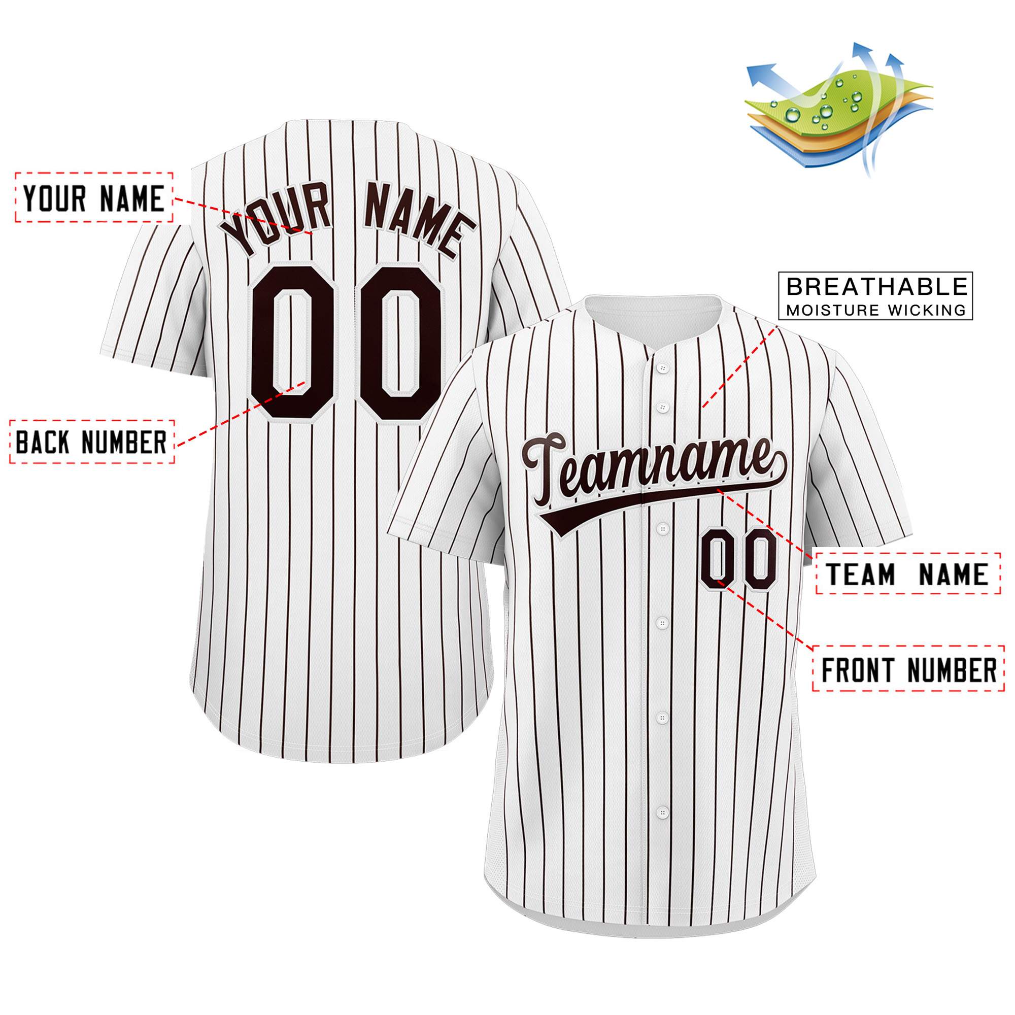 striped baseball uniforms