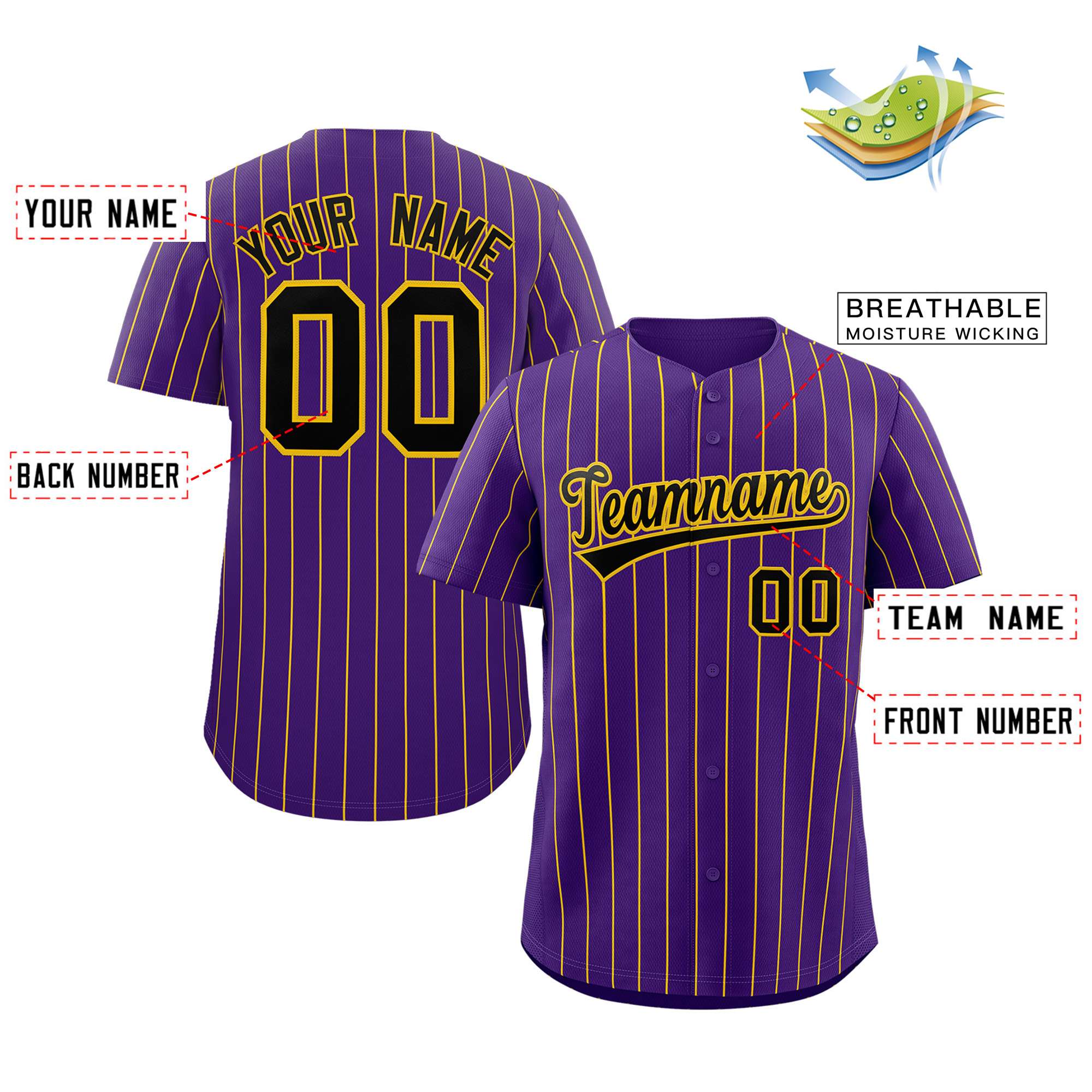 pin stripe baseball jersey player name font