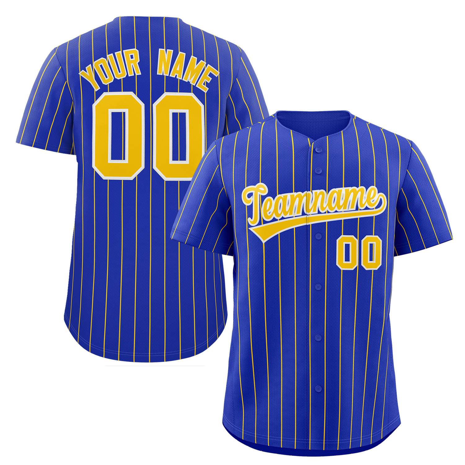 Uniformes personnalisés de sport d'équipe de maillot de baseball à fines rayures pour hommes personnalisés