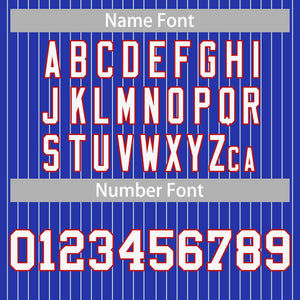 pinstripe jerseys player font