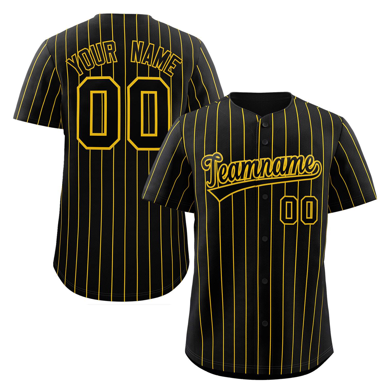 striped button down baseball jersey team name font example