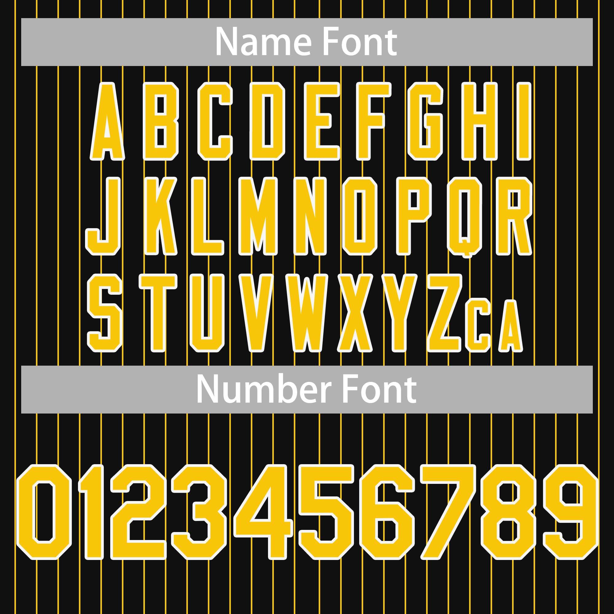 custom striped baseball uniform name font example