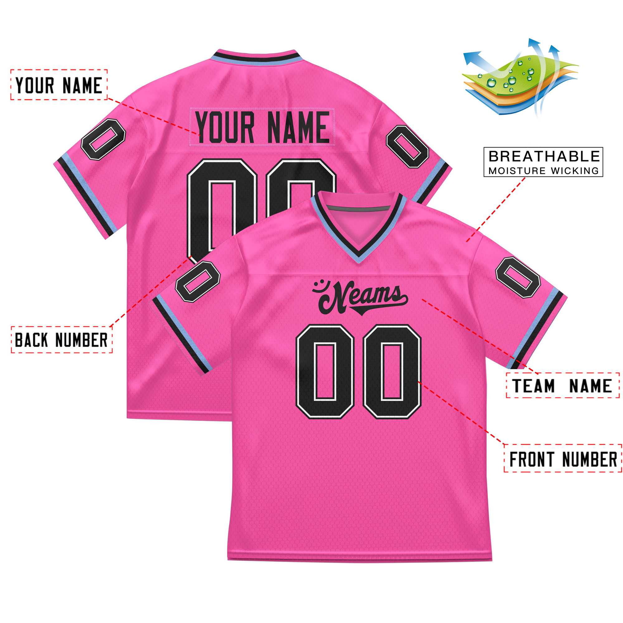 Custom Team Sports Football Jersey Personalized Practice Uniforms for Adults/Youth