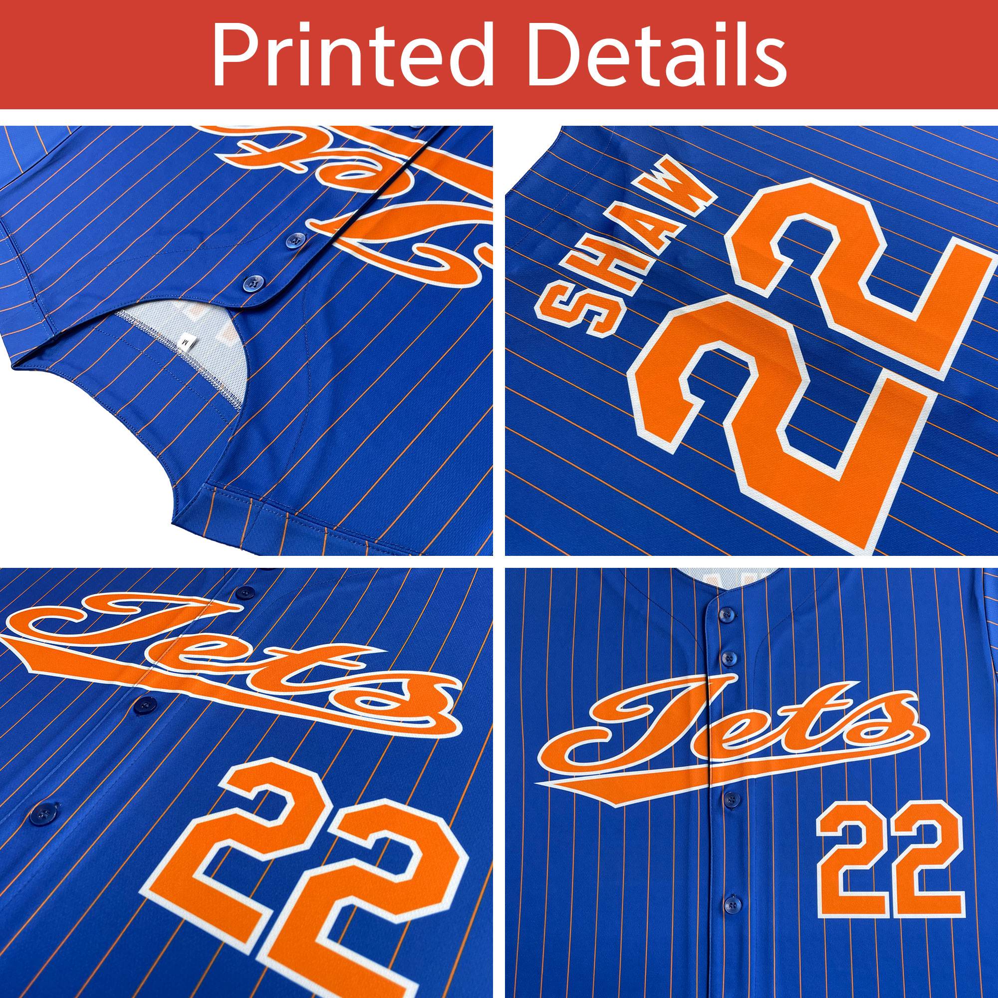 Custom Orange Brown Split Fashion Coconut Tree Design Authentic Baseball Jersey