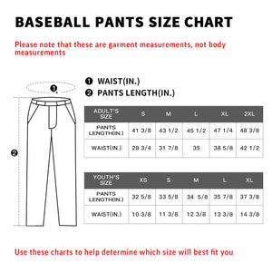 Pantalon de baseball coupe ample, coupe classique, extensible, personnalisé, gris, noir, blanc-noir