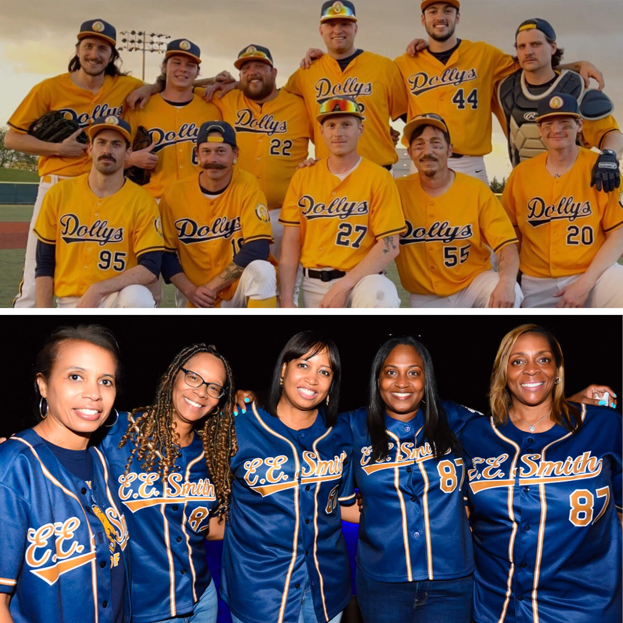 pinstripe softball uniforms font