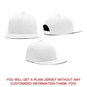 Custom White Orange Casual Sport Baseball Cap