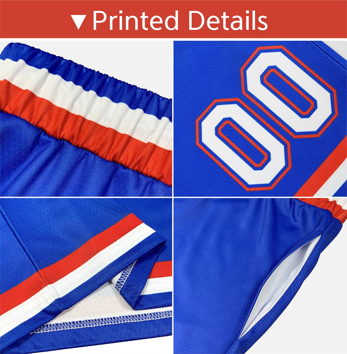 Custom Green Blue White Basketball Shorts