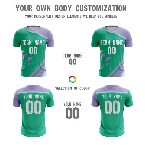 Custom Green Breathable Sport Soccer Tops Jersey