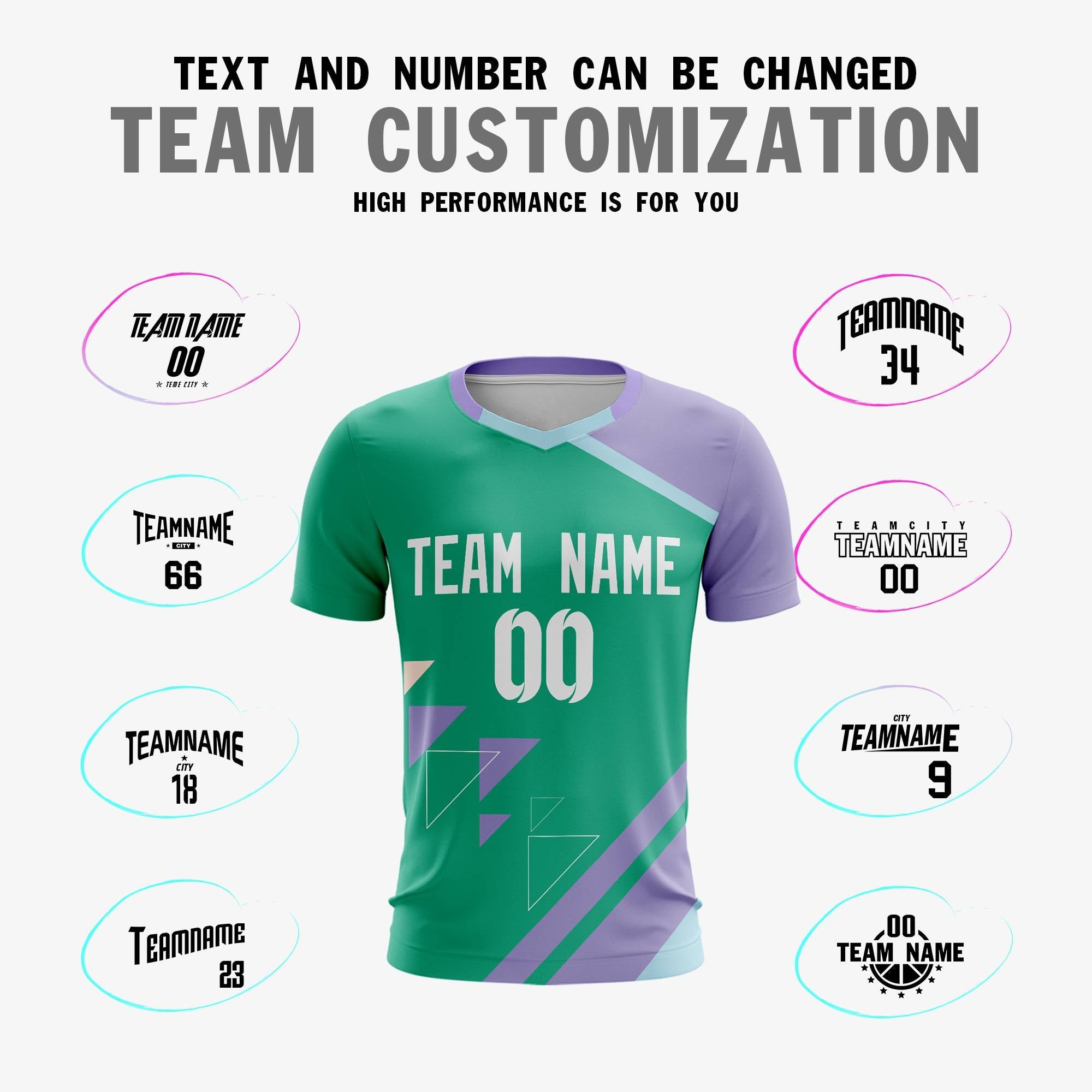 Custom Green Breathable Sport Soccer Tops Jersey