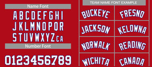 Custom Red White-Royal Classic Sets Curved Basketball Jersey