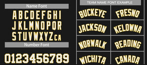 Custom Black White-Yellow Classic Sets Curved Basketball Jersey