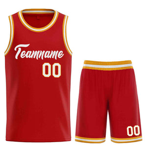 Uniforme de sport personnalisé rouge WhiteHeal, ensembles classiques, maillot de basket-ball