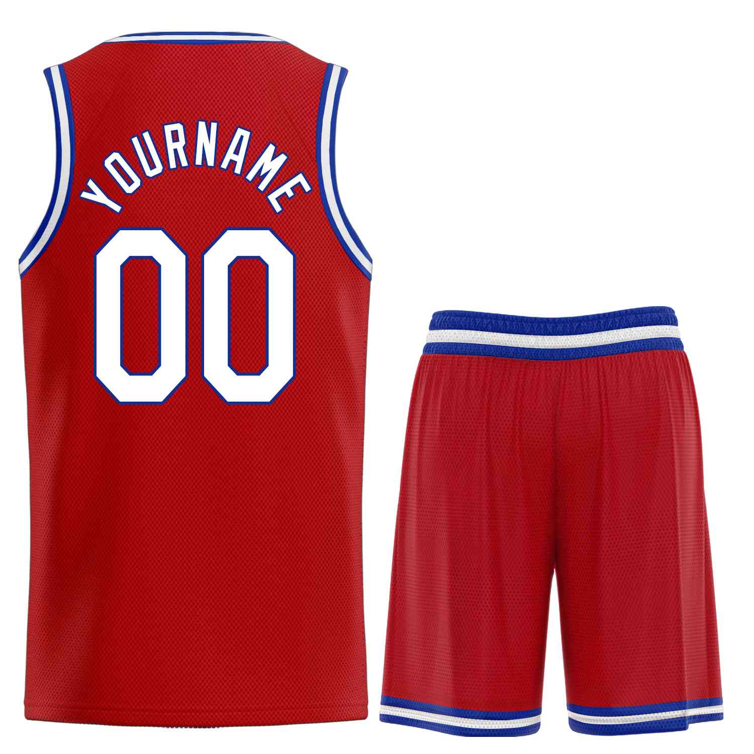 Uniforme de sport personnalisé rouge blanc-Royal Heal, ensembles classiques, maillot de basket-ball