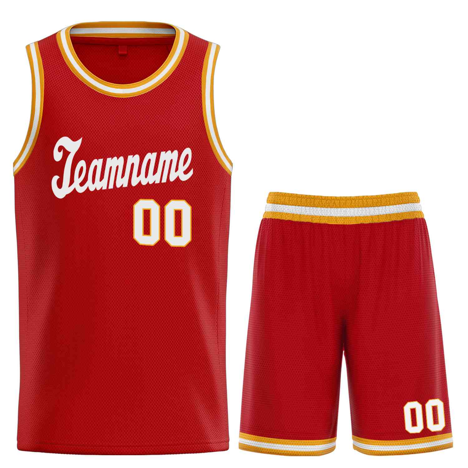 Custom Red White  Classic Sets Sports Uniform Basketball Jersey